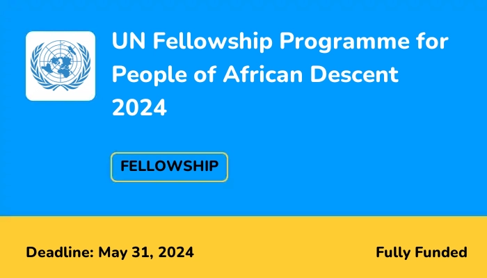 UN Fellowship Programme for People of African Descent 2024