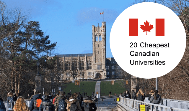 20 Cheapest Canadian Universities 2024