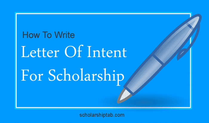 How To Write A Letter Of Intent For Scholarship (4 PDF Sample LOI Example)
