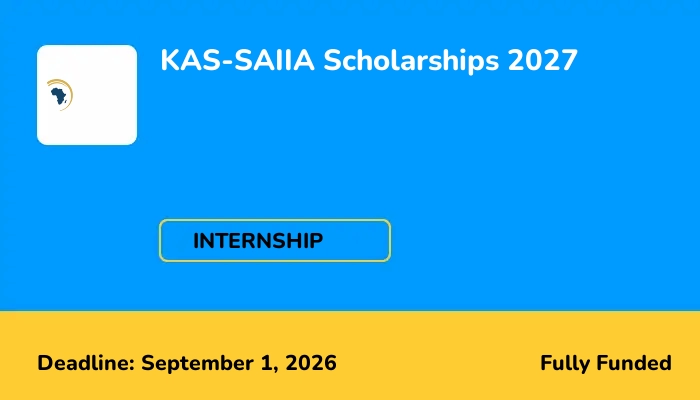 KAS-SAIIA Scholarships 2027