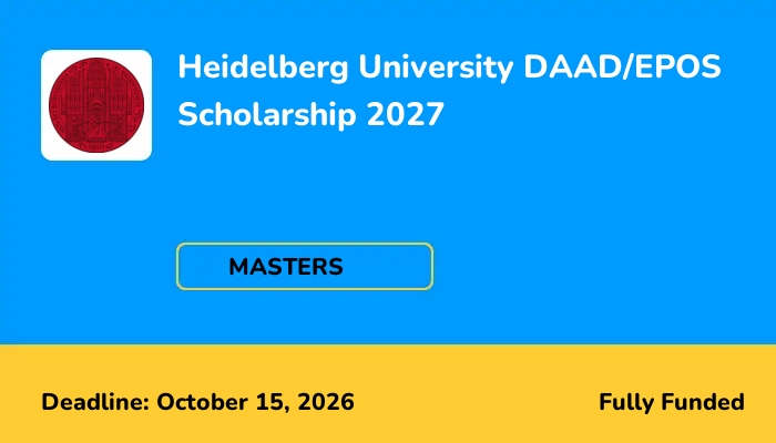 Heidelberg University DAAD/EPOS Scholarship 2027
