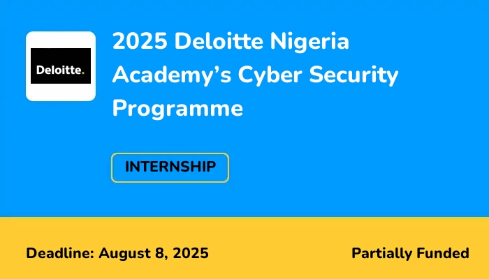 2025 Deloitte Nigeria Academy’s Cyber Security Programme