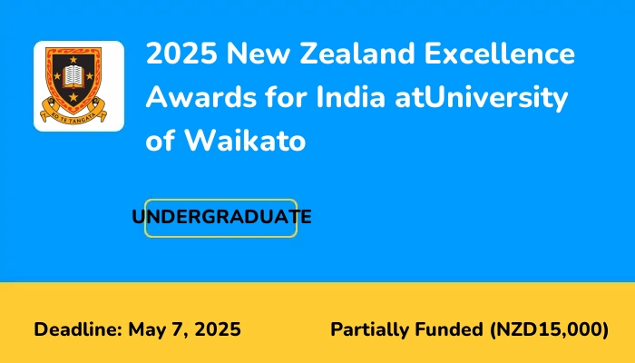 2025 New Zealand Excellence Awards for India at University of Waikato