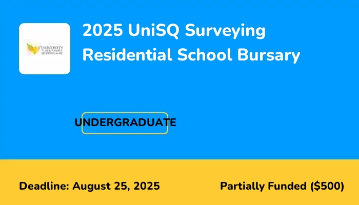2025 UniSQ Surveying Residential School Bursary