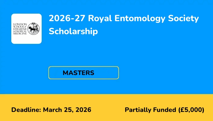 2026-27 Royal Entomology Society Scholarship