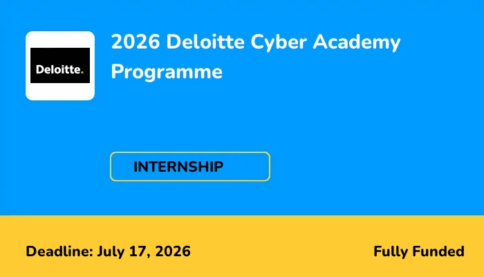 2026 Deloitte Cyber Academy Programme