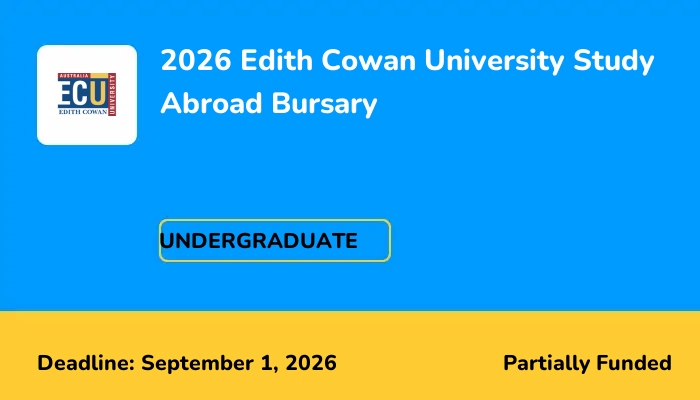 2026 Edith Cowan University Study Abroad Bursary