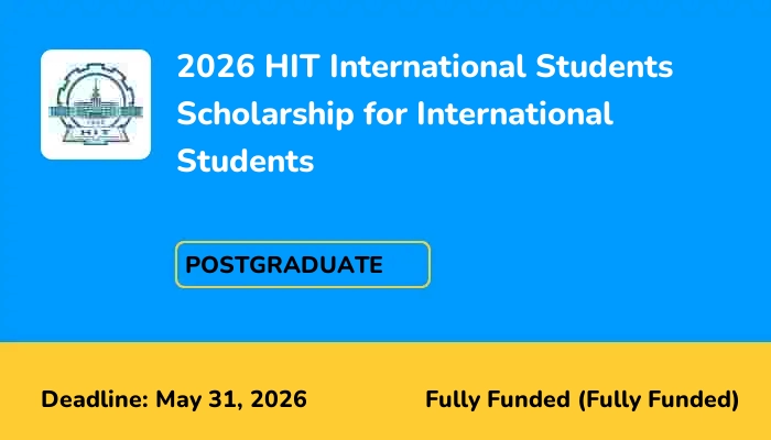 2026 HIT International Students Scholarship for International Students