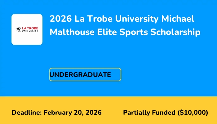2026 La Trobe University Michael Malthouse Elite Sports Scholarship