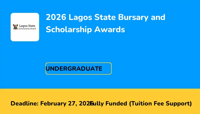 2026 Lagos State Bursary and Scholarship Awards