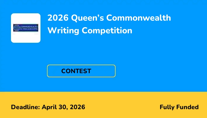 2026 Queen's Commonwealth Writing Competition