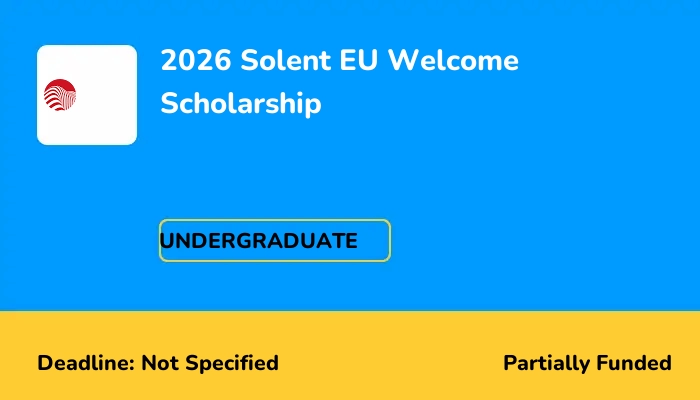 2026 Solent EU Welcome Scholarship