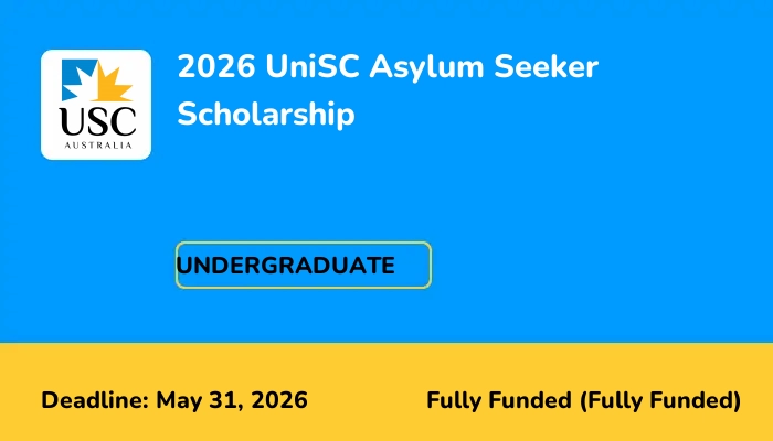 2026 UniSC Asylum Seeker Scholarship
