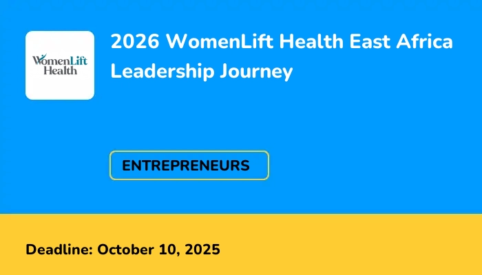 2026 WomenLift Health East Africa Leadership Journey