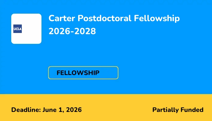 Carter Postdoctoral Fellowship 2026-2028