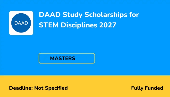 DAAD Study Scholarships for STEM Disciplines 2027