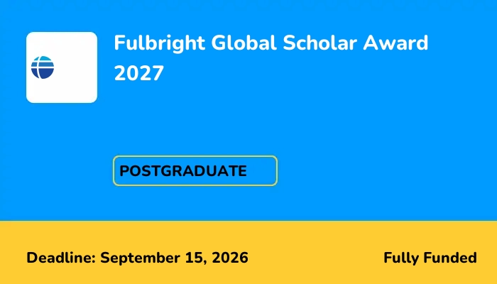 Fulbright Global Scholar Award 2027