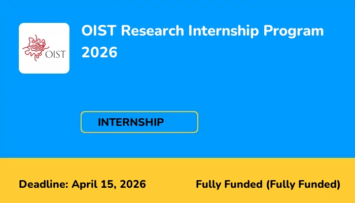 OIST Research Internship Program 2026
