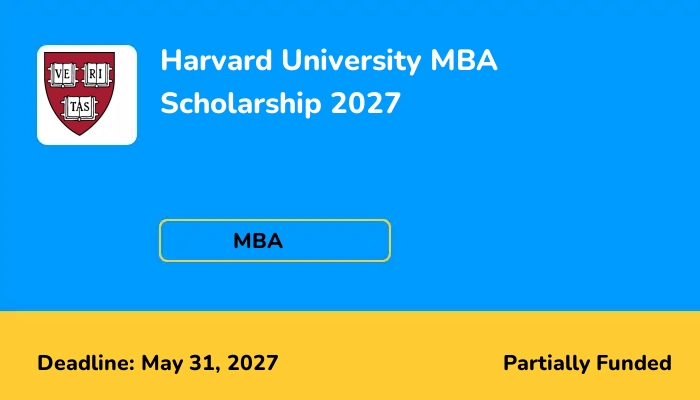 Harvard University MBA Scholarship 2027