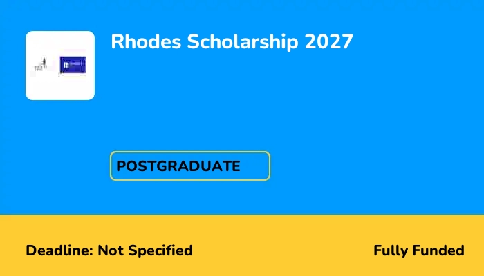 Rhodes Scholarship 2027