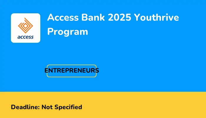 Access Bank 2025 Youthrive Program