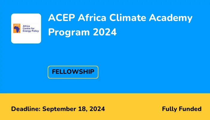 ACEP Africa Climate Academy Program 2024