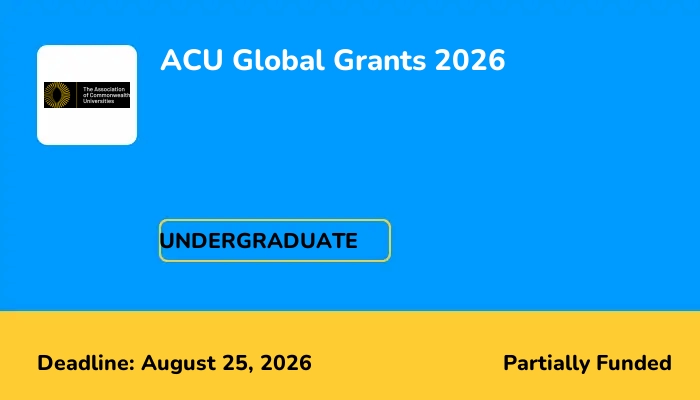 ACU Global Grants 2026