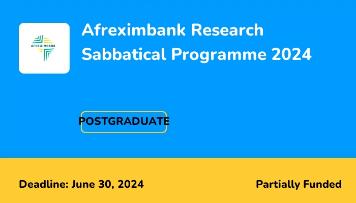 Afreximbank Research Sabbatical Programme 2024