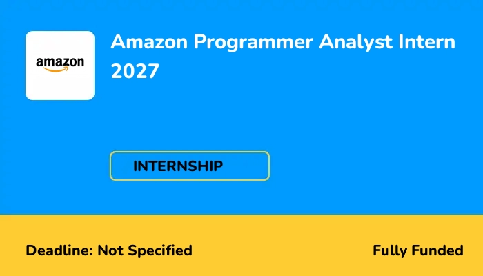 Amazon Programmer Analyst Intern 2027