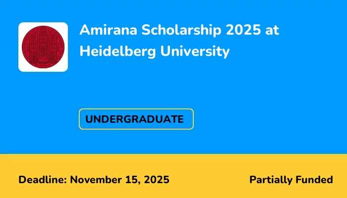 Amirana Scholarship 2025 at Heidelberg University