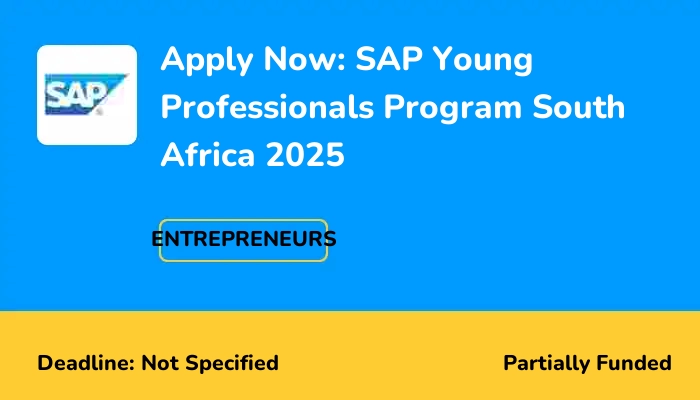 Apply Now: SAP Young Professionals Program South Africa 2025