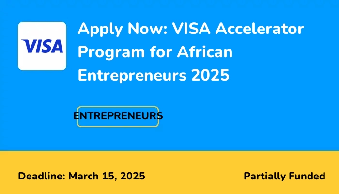 Apply Now: VISA Accelerator Program for African Entrepreneurs 2025