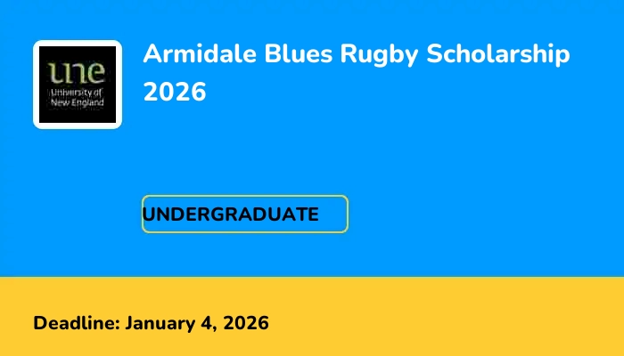 Armidale Blues Rugby Scholarship 2026