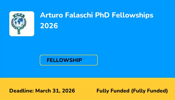 Arturo Falaschi PhD Fellowships 2026