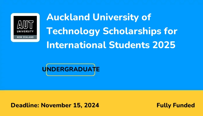 Auckland University of Technology Scholarships for International Students 2025