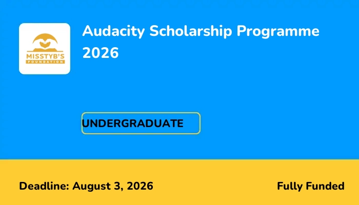 Audacity Scholarship Programme 2026