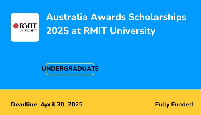 Australia Awards Scholarships 2025 at RMIT University