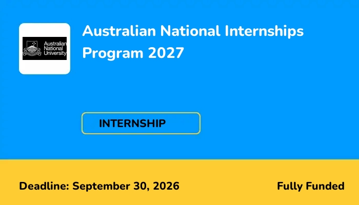Australian National Internships Program 2027