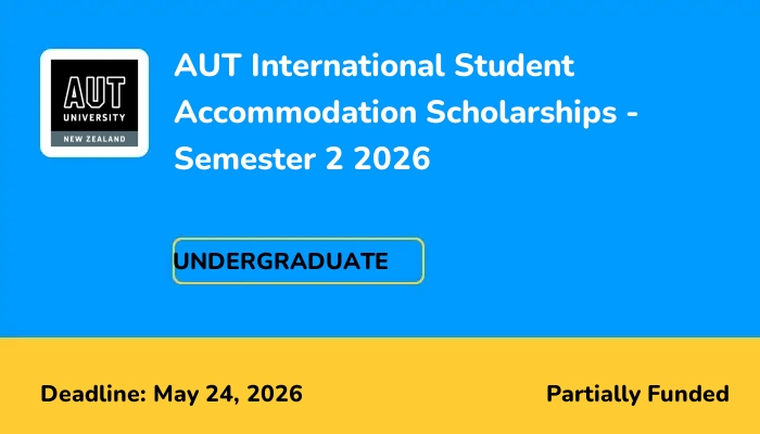 AUT International Student Accommodation Scholarships - Semester 2 2026