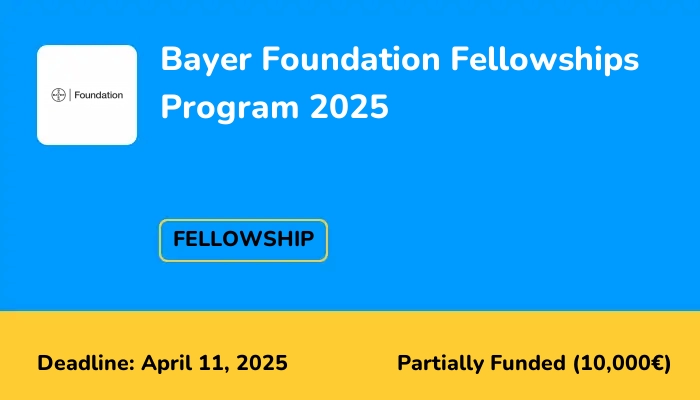 Bayer Foundation Fellowships Program 2025