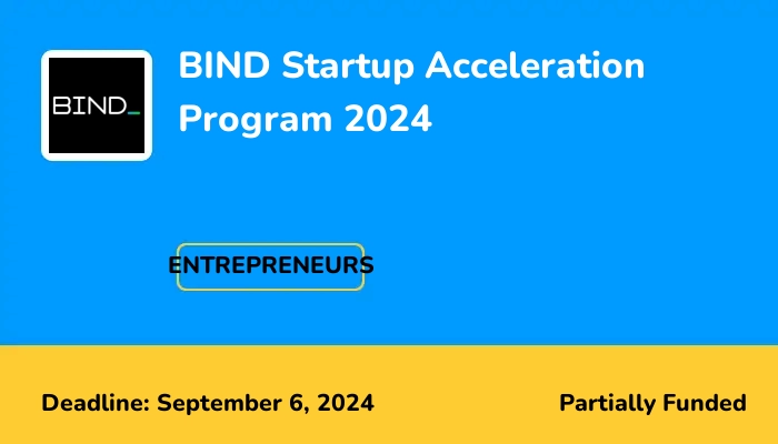 BIND Startup Acceleration Program 2024