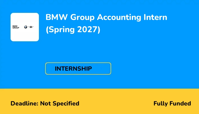 BMW Group Accounting Intern (Spring 2027)