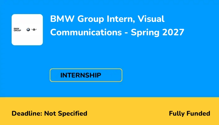 BMW Group Intern, Visual Communications - Spring 2027