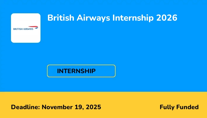 British Airways Internship 2026