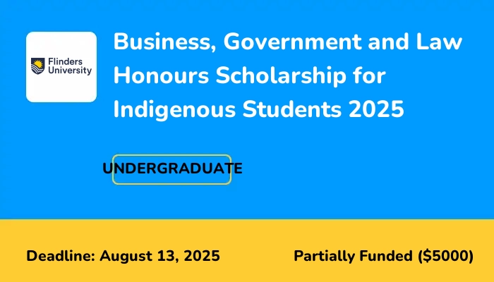 Business, Government and Law Honours Scholarship for Indigenous Students 2025