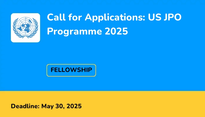 Call for Applications: US JPO Programme 2025