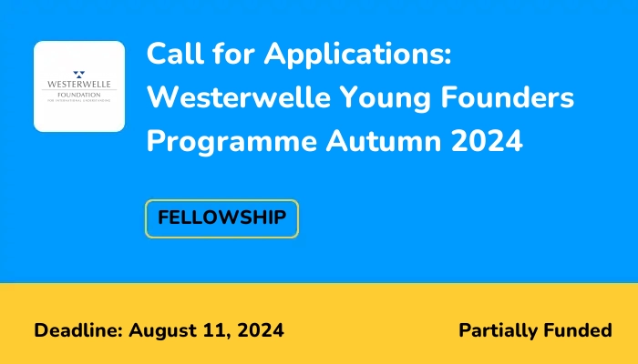 Call for Applications: Westerwelle Young Founders Programme Autumn 2024
