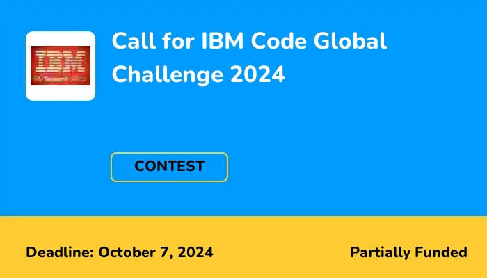 Call for IBM Code Global Challenge 2024