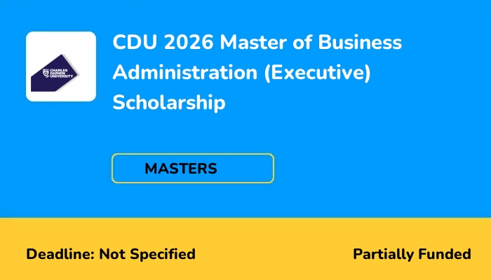 CDU 2026 Master of Business Administration (Executive) Scholarship