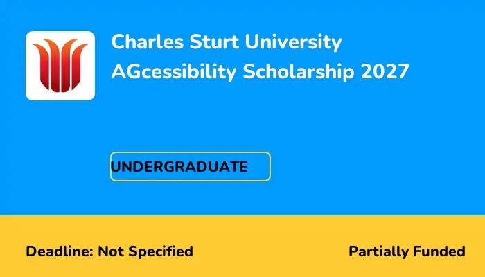 Charles Sturt University AGcessibility Scholarship 2027